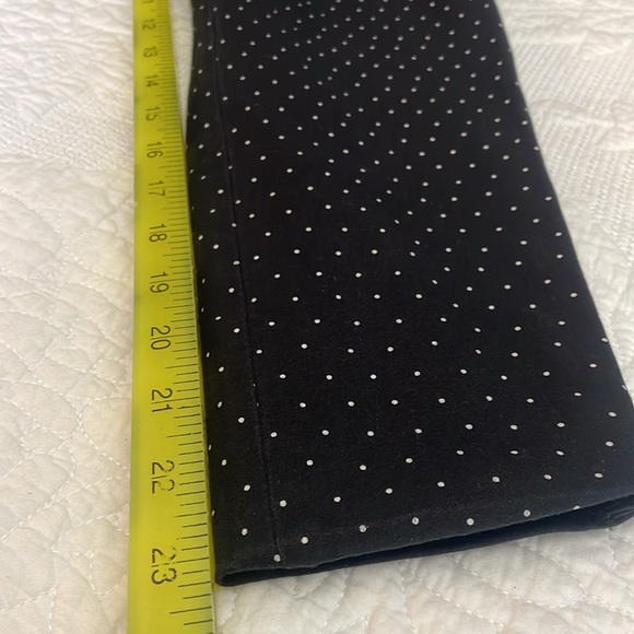 Talbots (2) UEC black and white polka dot skinny Ankle pant, trouser, leggings - Picture 7 of 8